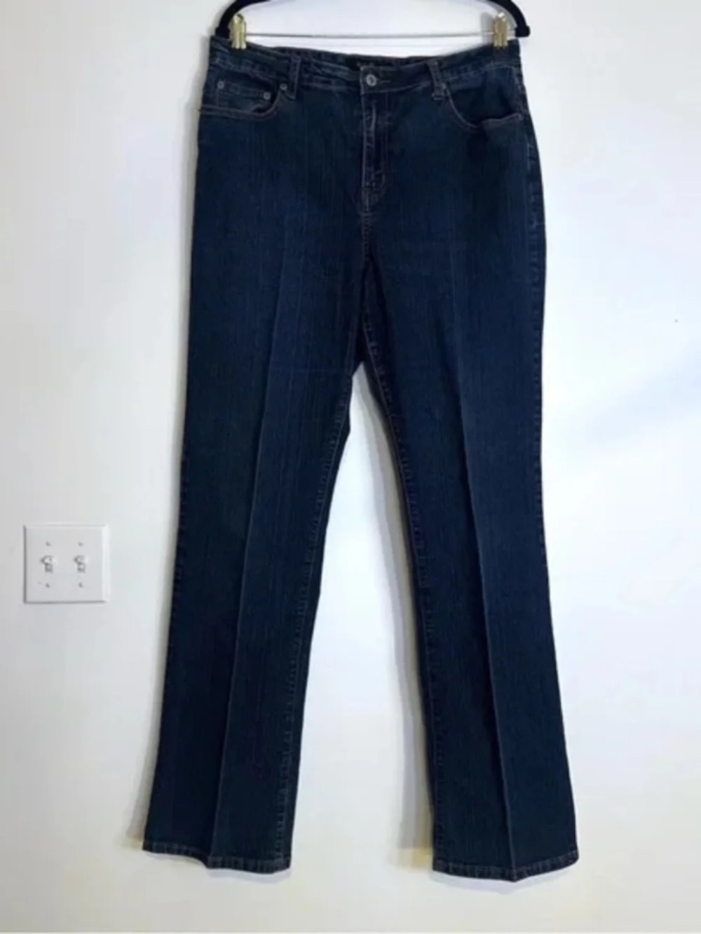 Ashley Stewart | Creased Denim Jeans 14 Tall